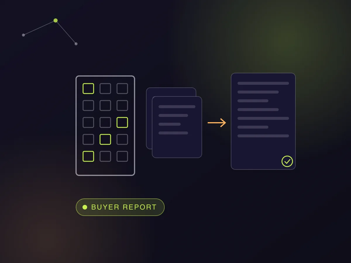 Property documents to buyer reports